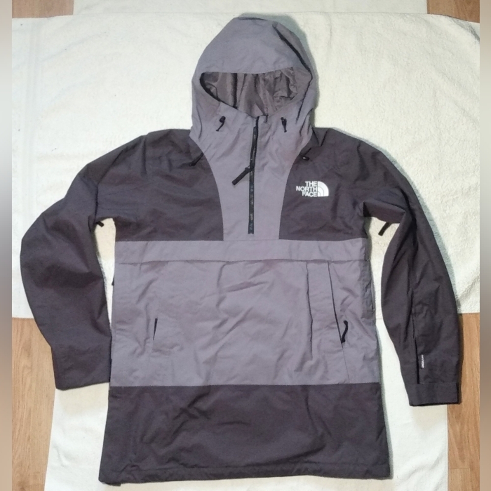 The NORTH FACE Silvani Anorak Kangaroo Pouch Purple Winter Shell Jacket - Mens L